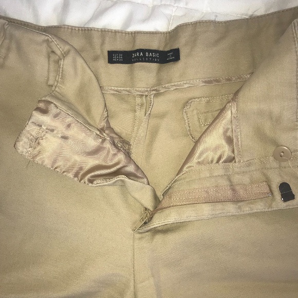 Zara Basics Tan Slacks - Picture 5 of 6